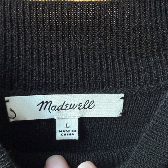 Madewell Black Crew Neck Sweater - Picture 2 of 4